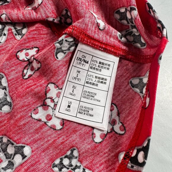 Disney Minnie Mouse Bows Blouse Top Open Back Bowknot Knit Shirt Polka Dot - Picture 6 of 10